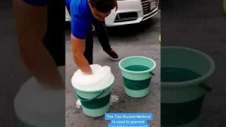 Two Bucket Method #cars #cardetail #carwash
