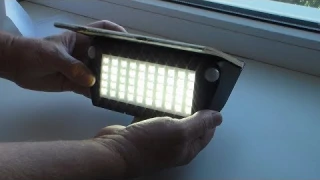 Светильник  солнечная панель и датчик движения