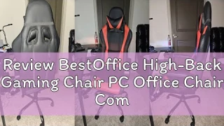 Review BestOffice High-Back Gaming Chair PC Office Chair Computer Racing Chair PU Desk Task Chair Er