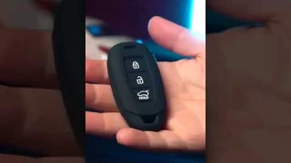 Чехол силиконовый MejiCar для смарт-ключа Hyundai 2021 - н.в. Black 3 Кнопки