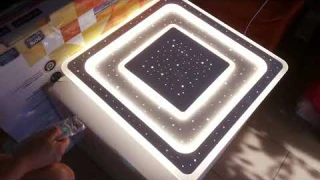 Как светит led светильник Звездное небо с диммером и пультом управления!