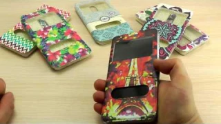 ОБЗОР: Модный Кожаный Чехол-Книжка для Xiaomi Redmi Note 3 с Рисунком и Магнитной Застежкой