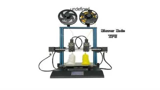 Special Discount on TENLOG TL   D3 PRO Dual Nozzle 3D Printer 300 x 300 x 350mm Navy Blue