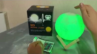 3-д светильник Луна