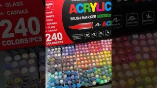 Unboxing New 240 Acrylic Markers from GuangNa 🤩 #acrylicmarkers #art #unboxing #unboxingvideo