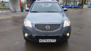 SsangYong Actyon 2012 г.в. ЗАМЕНА датчика уровня масла и ОБЗОР подвески и нижней части автомобиля.