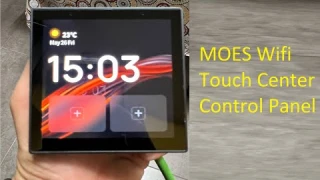 MOES Wifi Touch Center Control Panel, Tuya Screen Review, Unboxing Aliexpress