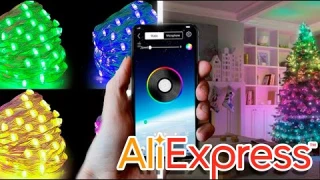 Новогодняя светодиодная USB гирлянда, Водонепроницаемая с управлением через приложение