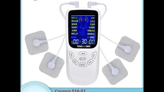 Импульсный стимулятор для акупунктуры, электрический массажер похудения шеи и тела, 12 режимов,