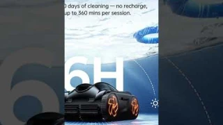 Pool Cleaner K60, 6H Runtime Cordless Robotic Pool Vacuum, Touch Screen, Smart Navigation,