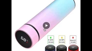 Умный термос из нержавеющей стали с дисплеем температуры, умная бутылка для воды