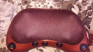 Массажер Cymye для шеи,плеч,спины,тела. Электрическая массажная подушка 8 головок.