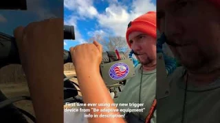 Be adaptive equipment! New trigger pulling device! #hunter #paraplegic #shooter #freedom #outdoors
