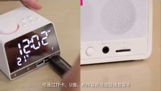 КРУТЫЕ НАСТОЛЬНЫЕ ЧАСЫ -РАДИО,БЛЮТУС,ТЕРМОМЕТР, 2 USB.С ALIEXPRESS 2020