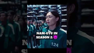SPOILERS⚠️ NAM-GYU IN SEASON 2 AND 3 #squidgame #squidgame3