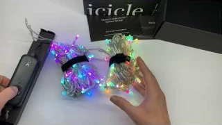 Обзор / распаковка Смарт гирлянда Twinkly Icicle RGBW 190