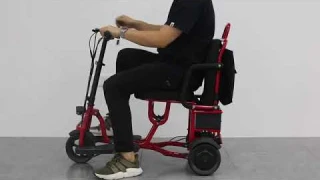 Lightweight Foldable Mobility Scooter Electric 3 Wheel Travel 700W