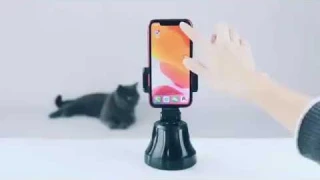 Умный шарнирный держатель для селфи телефона вращение на 360 ° автоматическое отслеживание лица