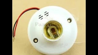 Товары из Китая. Патрон с датчиком звуки и энэргосберегающяя лампа
