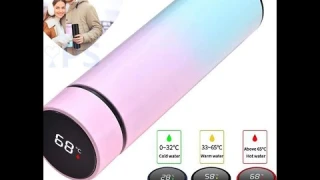 термос из нержавеющей стали с дисплеем температуры, умная бутылка для воды, термос для чая кофе воды