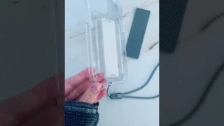 Противоударный чехол-лёд для iPhone 13 Pro Max, кристально-прозрачный, с держателем для руки