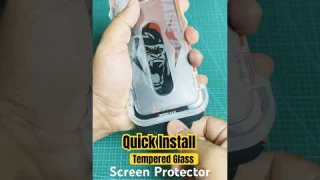 Quick Install Tempered Glass Screen Protector #iphone #screenprotector #shorts