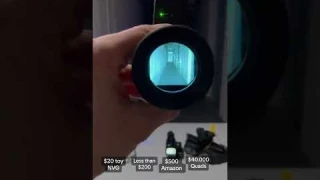 Comparing different types of night vision goggles😎