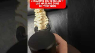 DO NOT Use A Massage Gun on Your Neck! #massagegun #shorts