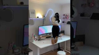 adding the GOVEE neon rope light to my set up 😬🌈