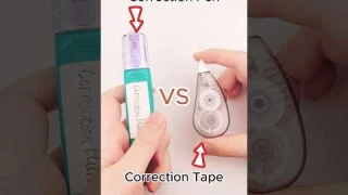 Is correction pen or tape better?#correctiontape #shorts #stationary #shortvideo #stationery