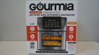 Gourmia All-In-One Stainless Steel Air Fryer | Air Fryer, Oven, Rotisserie & Dehydrator