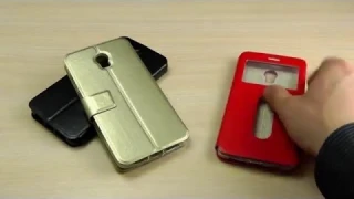 ОБЗОР: Шикарный Чехол-Книжка для Lenovo Vibe P1 с Окном и Функцией Подставки