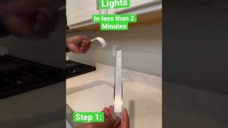 Under Cabinet Lighting in less than 2 minutes! 💡