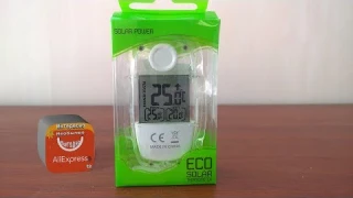 Полупрозрачный термометр на солнечной батарее с Aliexpress