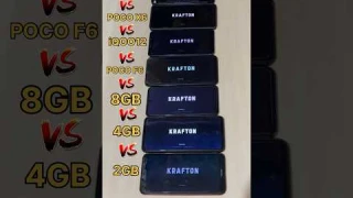 POCO X6 PRO😈 Vs iPHONE 15 PRO💀Vs POCO F6 PRO😱 VsiQOO 12Vs 8GBvs4GBVs-PUBG TEST #pocox6pro #iPhone