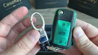 Силиконовый чехол для ключа Volkswagen, Skoda, Seat, ключ №1, casekey