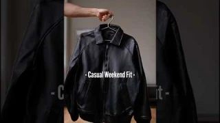 Styling Baggy Leather Jacket #outfitinspo