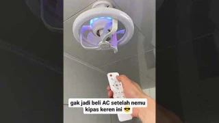 Lampu Kipas Angin Remote 2in1 36W E27 Plafon Fan Ceiling #alatunik #alatunikberfaedah