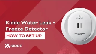 How To Set Up Your Kidde Water Leak + Freeze Detector