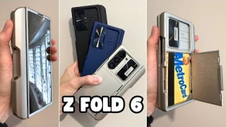 Vizvera Sliding Lens Cover Wallet Kickstand Case for Samsung Galaxy Z Fold 6   Full Demo Review