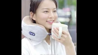 Массажная подушка U- образной формы с вибрацией для массажа шеи для путешествий Офиса Дома