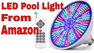 LED Pool Light from Amazon (Color Changing, Review, Mopzlink)