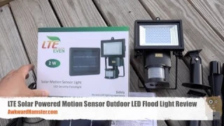 LTE Solar Powered Motion Sensor Outdoor LED Flood Light Review