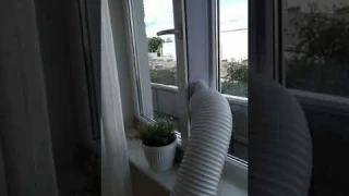 мобильный кондиционер Electrolux. Подключение. #жара #кондей #shorts