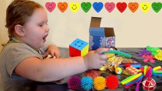 Amazon Fidget Sensory Toy Unboxing , Review & Play, 56 Pieces!!!!