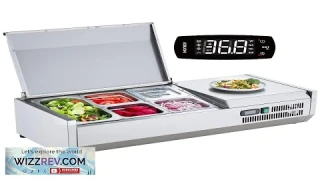 VEVOR Refrigerated Condiment Prep Station 130 W Countertop Refrigerated Condiment Station Review