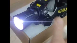 Туристические  Сенсорный  Налобный фонарь 👀 краткий обзор!