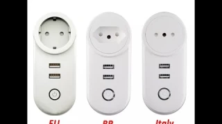 32. Розетка адаптер с USB для умного дома Tuya