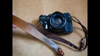 Кожаный ремень для фотоаппарата
