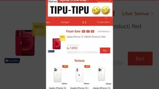 Shopee flash sale Iphone 12 Tipu-tipu